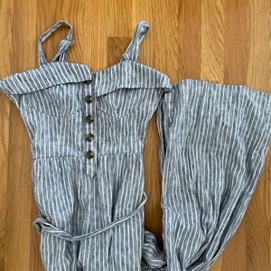 AEO Striped Jumpsuit